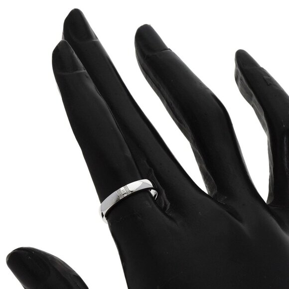 HERMES 18k White Gold Ring #49 - Picture 8 of 10